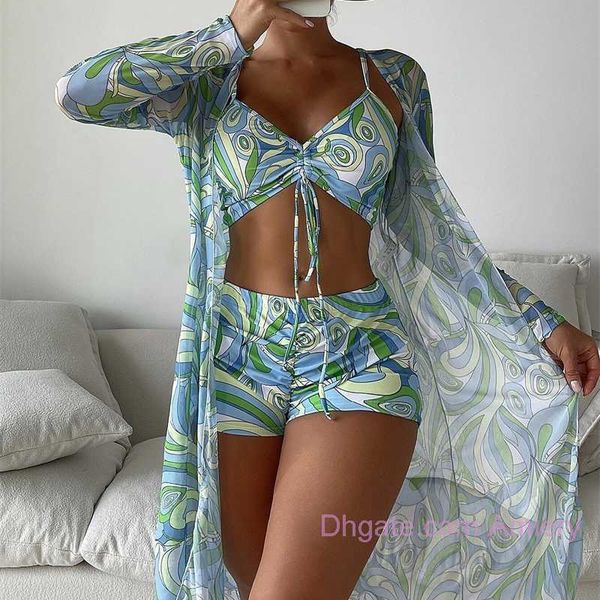 2023 women's designers bikini split swimsuit three piece set cover up high waist long sleeve overshirt drawstring beach bikinis swimwea, White;black
2023 women's designers bikini split swimsuit three piece set cover up high waist long sleeve overshirt drawstring beach bikinis swimwea, White;black