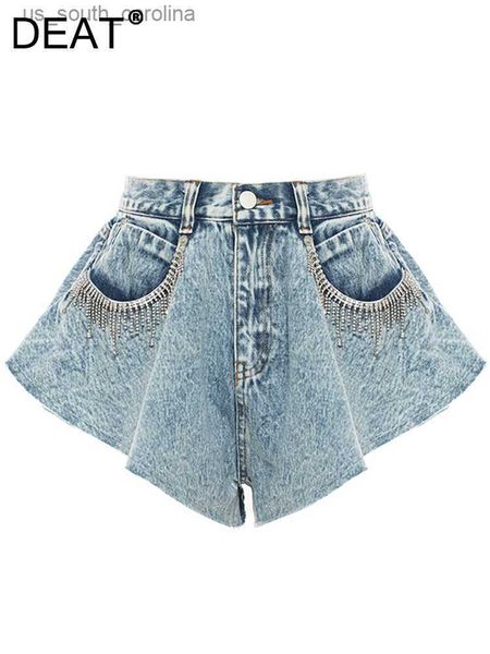 deat fashion women's denim shorts new high waist loose straight metal tassel streetwear short jeans female summer 2023 17a1654 l230522, White;black
deat fashion women's denim shorts new high waist loose straight metal tassel streetwear short jeans female summer 2023 17a1654 l230522, White;black
