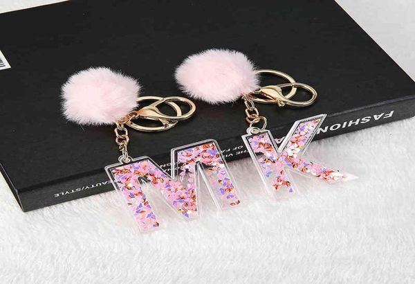1pc women letter keychains 26 glitter hollowedout english alphabet keyring handbag crafts with puffer ball2340396, Silver
1pc women letter keychains 26 glitter hollowedout english alphabet keyring handbag crafts with puffer ball2340396, Silver
