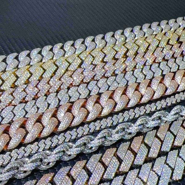custom miami american necklace sterling silver 925 vvs moissanite iced out diamond hip hop jewelry cuban link chain
custom miami american necklace sterling silver 925 vvs moissanite iced out diamond hip hop jewelry cuban link chain