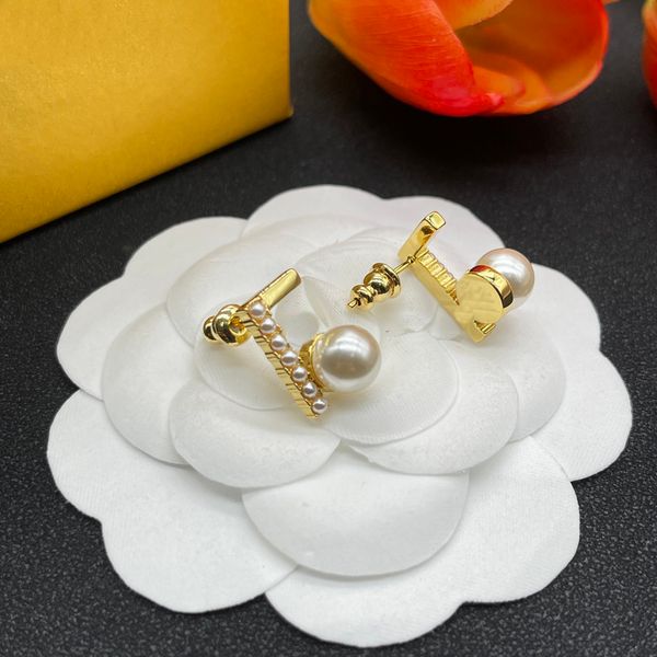 designer womens wedding earrings studs f good quality 18k gold womens ear rings luxury jewelrys with pearls party charm, Golden;silver
designer womens wedding earrings studs f good quality 18k gold womens ear rings luxury jewelrys with pearls party charm, Golden;silver