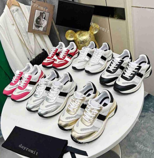 designer casual shoes calfskin sneakers women vintage canvas shoe mesh sneakers running tour gold sier trainer with box, Black
designer casual shoes calfskin sneakers women vintage canvas shoe mesh sneakers running tour gold sier trainer with box, Black