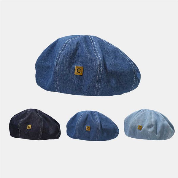berets autumn winter letters cowboy beret painter women and girls octagonal hat 01 g220612, Blue;gray
berets autumn winter letters cowboy beret painter women and girls octagonal hat 01 g220612, Blue;gray