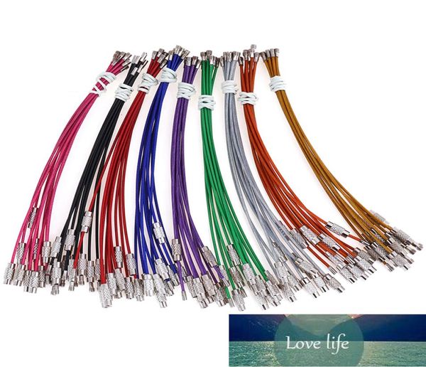 10pcs stainless steel wire keychain ring key keyring circle rope cable loop outdoor camp luggage tag screw lock gadget 15150mm6407769, Silver
10pcs stainless steel wire keychain ring key keyring circle rope cable loop outdoor camp luggage tag screw lock gadget 15150mm6407769, Silver
