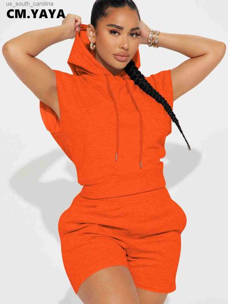 cm.yaya fashion women's set hooded flare short sleeve sweatshirt and shorts suit 2023 active two 2 piece set outfits tracksuit, White;black
cm.yaya fashion women's set hooded flare short sleeve sweatshirt and shorts suit 2023 active two 2 piece set outfits tracksuit, White;black