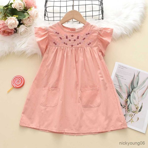 girl's dresses princess dress summer embroidered short sleeve pocket birthday party version of new baby girl clothes r230612, Red;yellow
girl's dresses princess dress summer embroidered short sleeve pocket birthday party version of new baby girl clothes r230612, Red;yellow