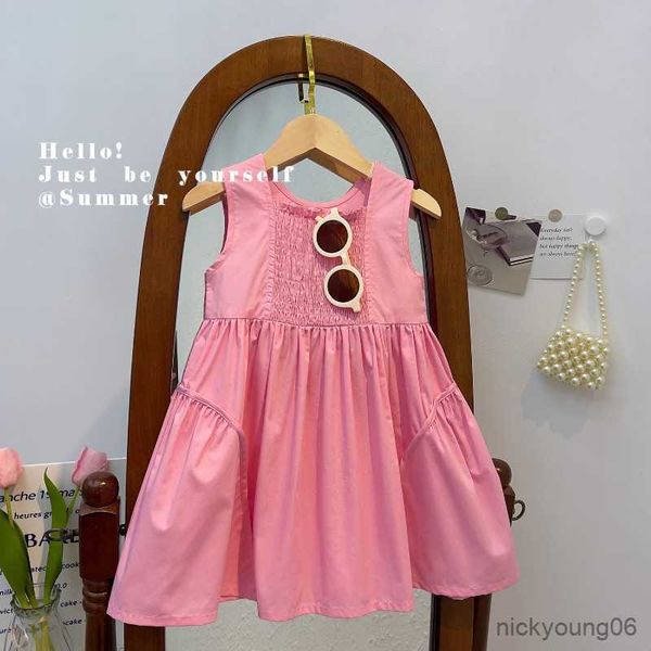girl's dresses children's casual dress summer new version of solid color sleeveless ropa r230612, Red;yellow
girl's dresses children's casual dress summer new version of solid color sleeveless ropa r230612, Red;yellow