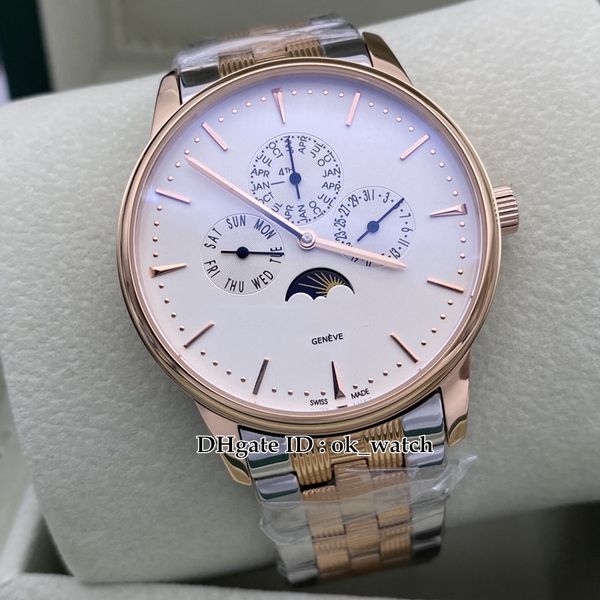 new patrimony white dial automatic men's watch 43175/000r-9687 rose gold case 42mm gents fashion sport watches stainless steel bracelet, Slivery;brown
new patrimony white dial automatic men's watch 43175/000r-9687 rose gold case 42mm gents fashion sport watches stainless steel bracelet, Slivery;brown