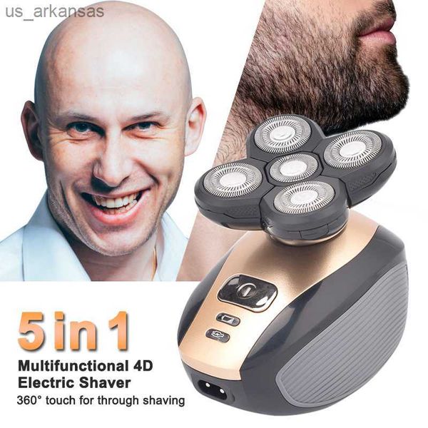 5 in 1 rechargeable electric shaver five floating heads razors hair clipper nose ear hair trimmer men facial cleaning brush l230523
5 in 1 rechargeable electric shaver five floating heads razors hair clipper nose ear hair trimmer men facial cleaning brush l230523