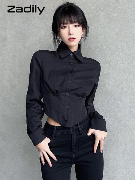 pants zadily 2022 autumn y2k long sleeve folds women shirt street gothic button ladies crop club female clothing blouse, Black
pants zadily 2022 autumn y2k long sleeve folds women shirt street gothic button ladies crop club female clothing blouse, Black
