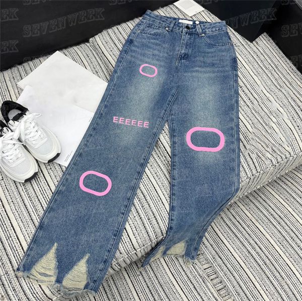 letter printed jeans denim pants for women fashion casual girls trousers spring summer straight leg pant, Blue
letter printed jeans denim pants for women fashion casual girls trousers spring summer straight leg pant, Blue
