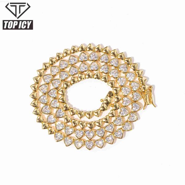 icy 5mm heart diamond tennis necklace gold plated aaa cubic zirconia iced out fashion women jewelry, Silver
icy 5mm heart diamond tennis necklace gold plated aaa cubic zirconia iced out fashion women jewelry, Silver