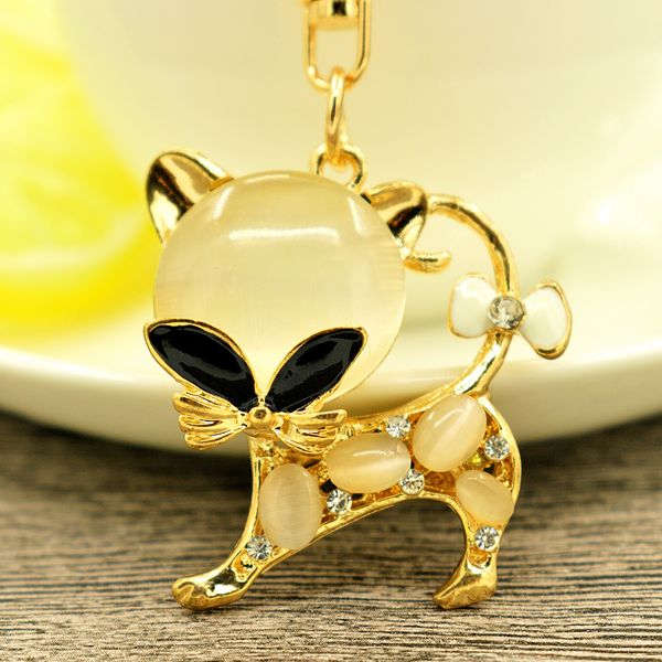 lovely cat opal keychain crystal key fob rhinestone keyrings kitten pendant charm keyring handbag car keychains jewelry, Slivery;golden
lovely cat opal keychain crystal key fob rhinestone keyrings kitten pendant charm keyring handbag car keychains jewelry, Slivery;golden