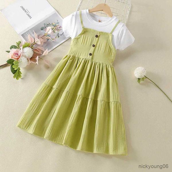 girl's dresses 5-13y teens girls casual summer children clothing kids princess for wear dress vestidos r230612, Red;yellow
girl's dresses 5-13y teens girls casual summer children clothing kids princess for wear dress vestidos r230612, Red;yellow