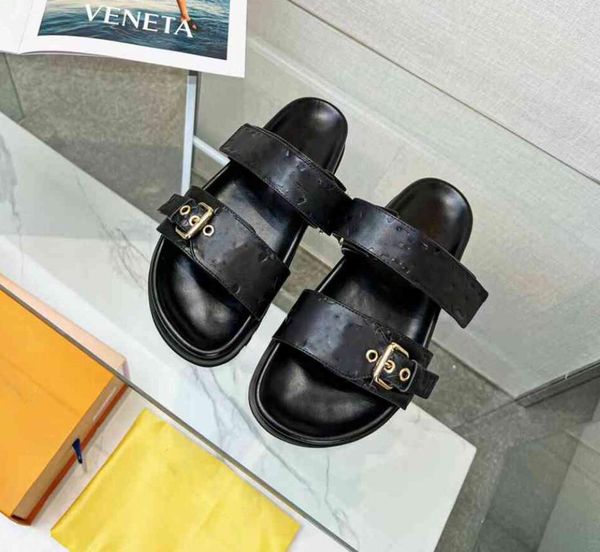 luxury bom dia flat mule comfort slippers 2 strap leather slides adjustment gold buckle paseo women designer summer beach sandals with box, Black
luxury bom dia flat mule comfort slippers 2 strap leather slides adjustment gold buckle paseo women designer summer beach sandals with box, Black