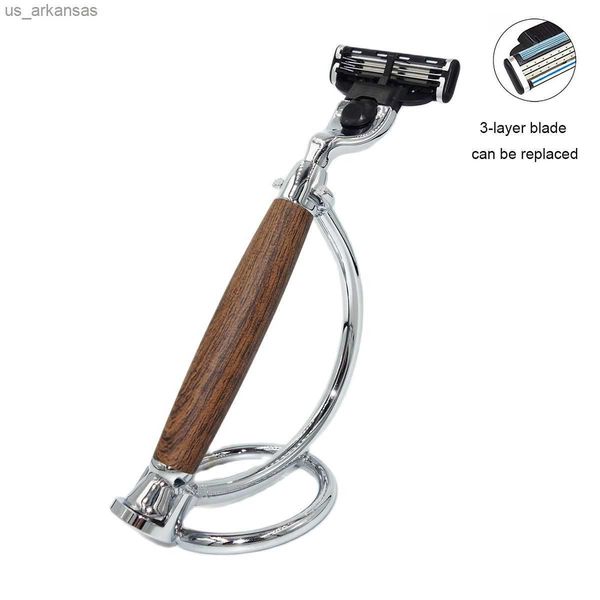 irazor shaving razor for men face hair removal wood grain handle with 3-layer shaver blade and stand holder nice gift for him l230523
irazor shaving razor for men face hair removal wood grain handle with 3-layer shaver blade and stand holder nice gift for him l230523