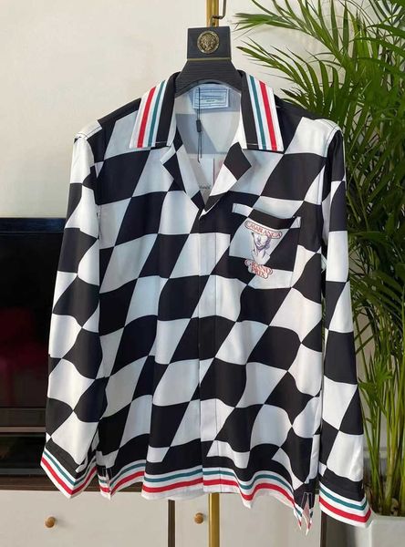 men casual shirts casablanca designer shirts casa women summer comfortable checkered pattern mens shirt oversized size -3xl, White;black
men casual shirts casablanca designer shirts casa women summer comfortable checkered pattern mens shirt oversized size -3xl, White;black