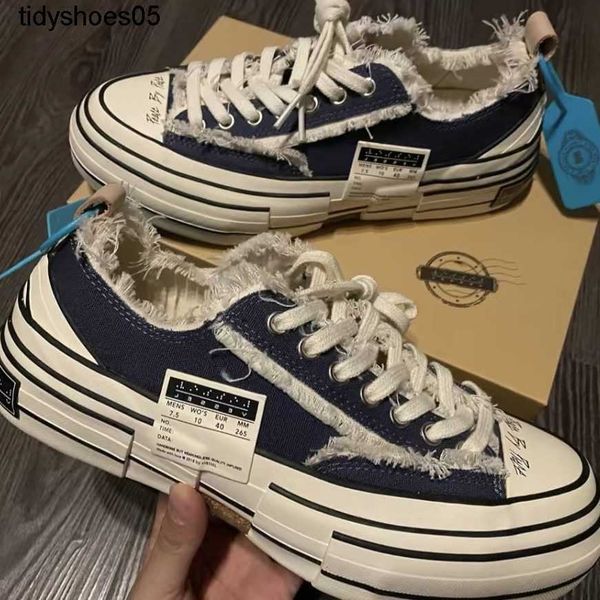 xvessel wu jianhao's same navy blue low inside raised thick soled canvas shoes vulcanized for men and women beggars, Black
xvessel wu jianhao's same navy blue low inside raised thick soled canvas shoes vulcanized for men and women beggars, Black