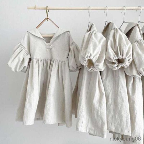 girl's dresses girls cotton and dress summer new baby girl sailor collar cute sleeve casual loose princess r230612, Red;yellow
girl's dresses girls cotton and dress summer new baby girl sailor collar cute sleeve casual loose princess r230612, Red;yellow