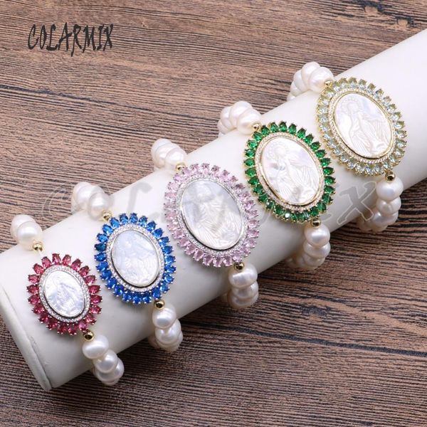 bangle 3 pieces shell stone bracelets macrame jesus beaded pearl bracelets shell carved madonna 4515, Black
bangle 3 pieces shell stone bracelets macrame jesus beaded pearl bracelets shell carved madonna 4515, Black