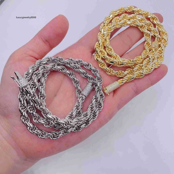 ready to ship chain 6mm width 925 sterling rope necklace moissanite diamond rope chain necklace, Silver
ready to ship chain 6mm width 925 sterling rope necklace moissanite diamond rope chain necklace, Silver