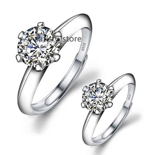 designerlive broadcast imitation mosan diamond ring female tiffy classic six claw 50 points 1 kela 2 holding, Silver
designerlive broadcast imitation mosan diamond ring female tiffy classic six claw 50 points 1 kela 2 holding, Silver