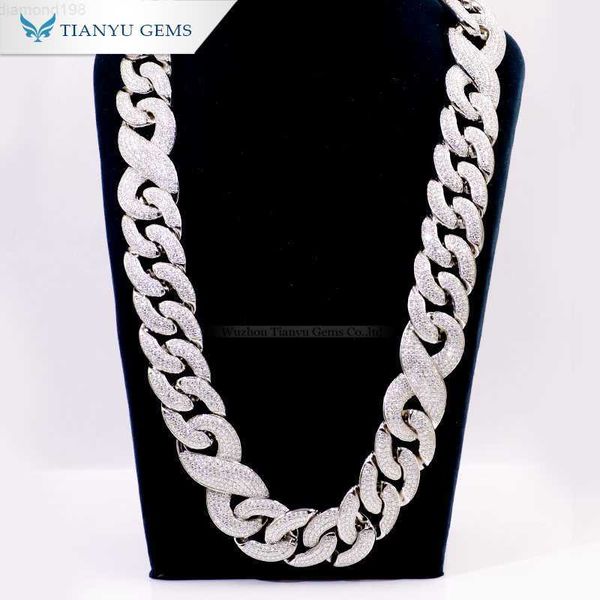 tianyu gems customized silver gold moissanite diamond necklace male cuban link hip hop chain
tianyu gems customized silver gold moissanite diamond necklace male cuban link hip hop chain