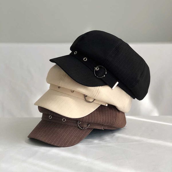berets fashion navy sun casual military cotton beret flat captain truck driver retro sports women's leather hat g220612, Blue;gray
berets fashion navy sun casual military cotton beret flat captain truck driver retro sports women's leather hat g220612, Blue;gray
