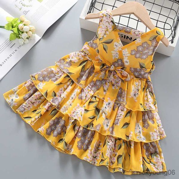 girl's dresses girls' dress 2023 new summer children's floral bottom little girl layer princess r230612, Red;yellow
girl's dresses girls' dress 2023 new summer children's floral bottom little girl layer princess r230612, Red;yellow
