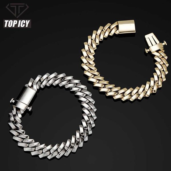 10mm 12mm polished 18k gold plating clean prong cuban bracelet spring clasp luxury fashion brass hip hop bracelet, Silver
10mm 12mm polished 18k gold plating clean prong cuban bracelet spring clasp luxury fashion brass hip hop bracelet, Silver