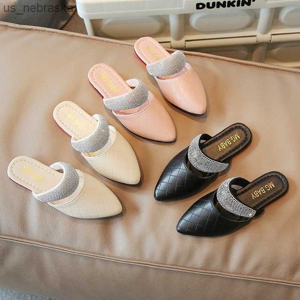 slipper girl' slippers pu leather trendy solid color 2635 children sliders pointed toe luxury slipon elegant summer kids sandals 23042, Black;grey
slipper girl' slippers pu leather trendy solid color 2635 children sliders pointed toe luxury slipon elegant summer kids sandals 23042, Black;grey