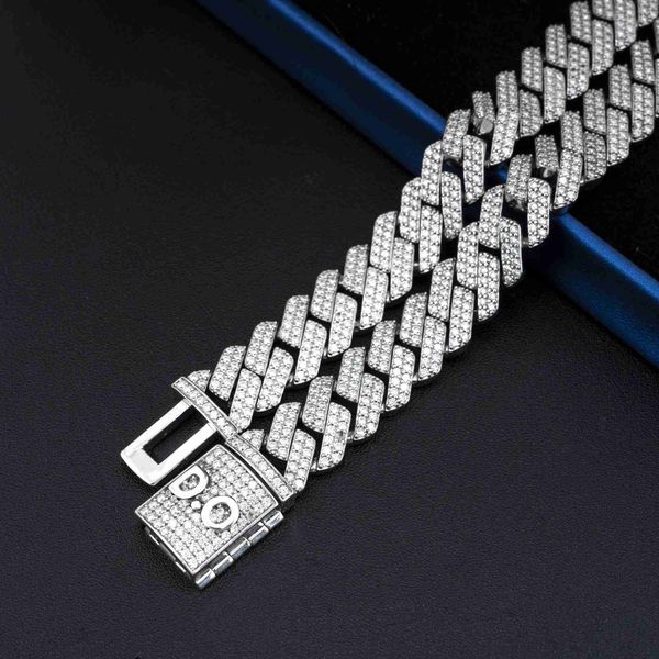 bling moissanite 925 sterling silver gold plated iced miami 14mm cuban link for rapper homme hip hop chain
bling moissanite 925 sterling silver gold plated iced miami 14mm cuban link for rapper homme hip hop chain