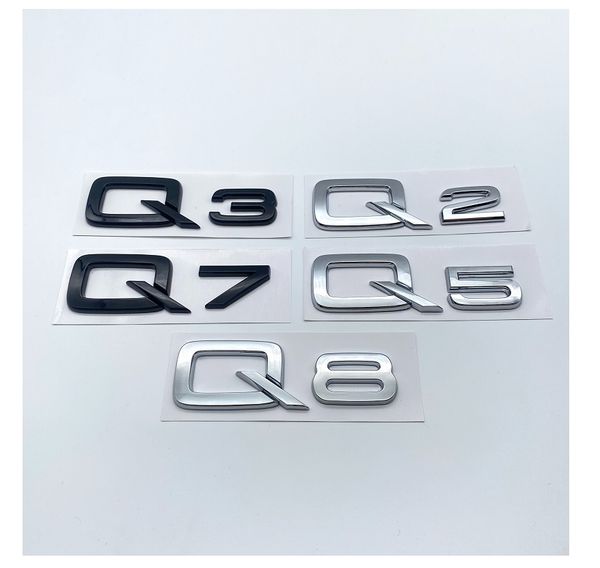 3d abs black silver letters q2 q3 q5 q7 q8 emblem for audi q series car fender trunk rear logo sticker
3d abs black silver letters q2 q3 q5 q7 q8 emblem for audi q series car fender trunk rear logo sticker