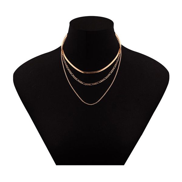 vintage multilevel geometric snake chain set necklace for women female fashion punk coin pendant jewelry gift, Golden;silver
vintage multilevel geometric snake chain set necklace for women female fashion punk coin pendant jewelry gift, Golden;silver