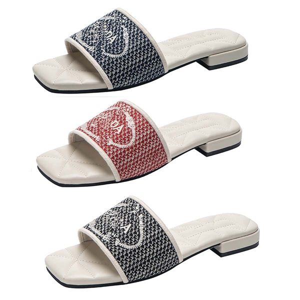 slippers embroidered fabric sandals designer slides women slipper luxury p slide sandal casual chunky heels fashion summer beach low heel sh, Black
slippers embroidered fabric sandals designer slides women slipper luxury p slide sandal casual chunky heels fashion summer beach low heel sh, Black