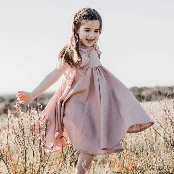 girl's dresses new cotton and flower girls dress summer children casual petal sleeve princess baby girl clothes r230612, Red;yellow
girl's dresses new cotton and flower girls dress summer children casual petal sleeve princess baby girl clothes r230612, Red;yellow