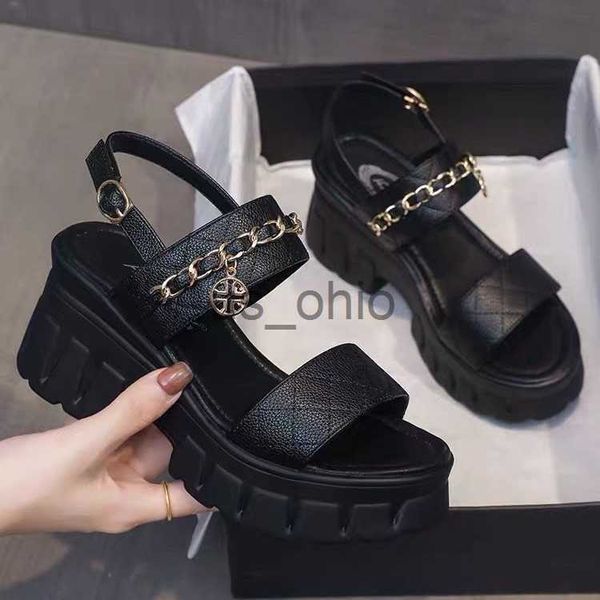 sandals chain sandals women 2023 summer new fashion thick soled roman slippers casual lady buckle antislip beach shoes j230612, Black
sandals chain sandals women 2023 summer new fashion thick soled roman slippers casual lady buckle antislip beach shoes j230612, Black