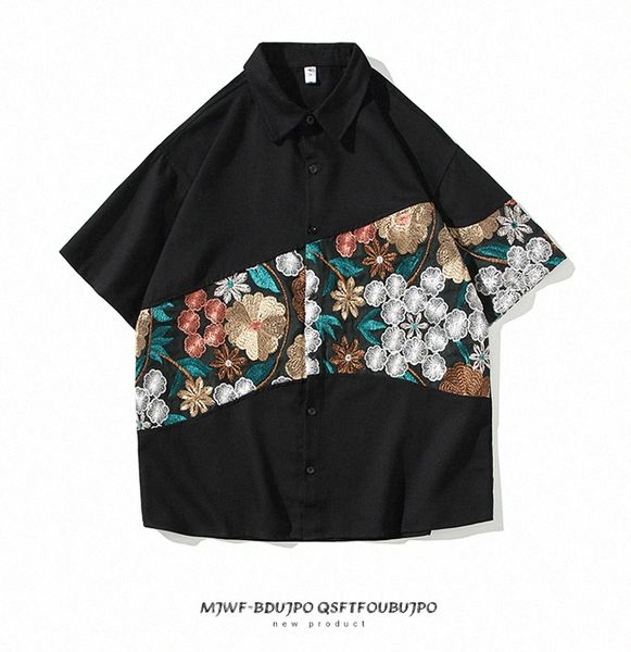 23 new retro patterns luxury designer shirts mens designer shirts casablanc hawaii shirts dress shirt printing pattern camicia button up hem, White;black
23 new retro patterns luxury designer shirts mens designer shirts casablanc hawaii shirts dress shirt printing pattern camicia button up hem, White;black