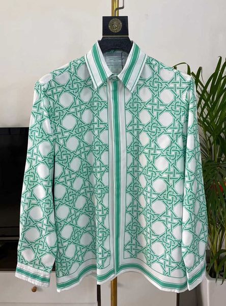 casablan silk shirt men's casual polo shirts hawaiian long sleeved tshirt designer men women shirt coat button jackets cardigan, White;black
casablan silk shirt men's casual polo shirts hawaiian long sleeved tshirt designer men women shirt coat button jackets cardigan, White;black