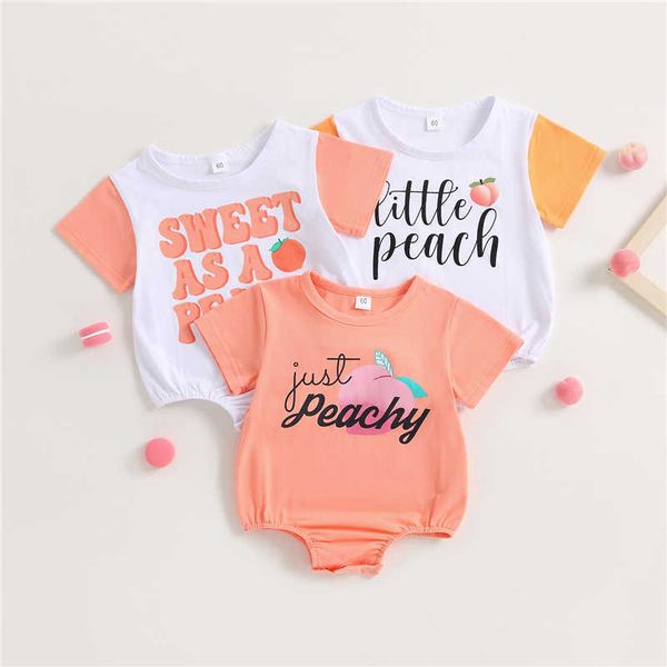 jumpsuits newborn baby boy girl cotton letter peach printed short sleeved crew neckline jumpsuit summer casual clothing g220606, Blue
jumpsuits newborn baby boy girl cotton letter peach printed short sleeved crew neckline jumpsuit summer casual clothing g220606, Blue