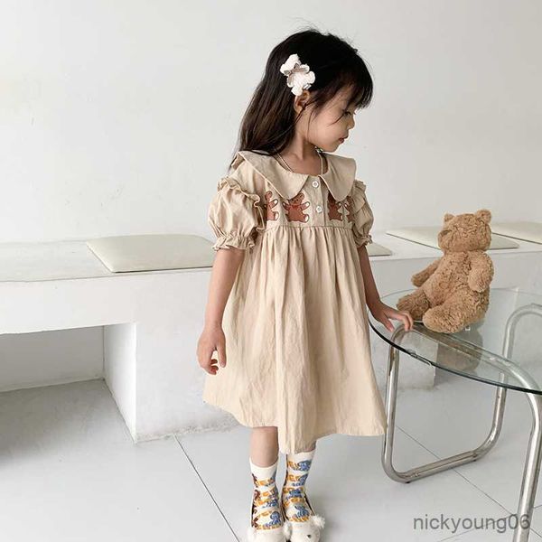 girl's dresses summer bear print dress 2023 new baby girl cute doll collar short-sleeved casual loose r230612, Red;yellow
girl's dresses summer bear print dress 2023 new baby girl cute doll collar short-sleeved casual loose r230612, Red;yellow