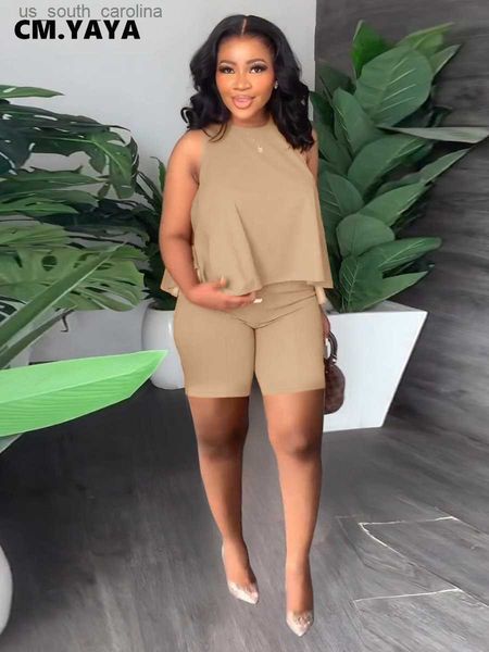 cm.yaya fashion women's set flare loose tank and shorts suit 2023 summer street sweatsuit two 2 piece set outfit tracksuit l230522, White;black
cm.yaya fashion women's set flare loose tank and shorts suit 2023 summer street sweatsuit two 2 piece set outfit tracksuit l230522, White;black