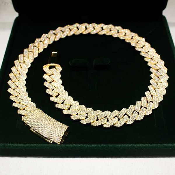 rapperjewelry iced out vvs quality 15mm 18mm 925 sterling silver hip hop cuban link chain moissanite
rapperjewelry iced out vvs quality 15mm 18mm 925 sterling silver hip hop cuban link chain moissanite