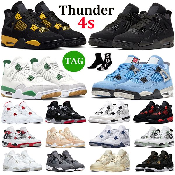with box men women 4 basketball shoes 4s thunder black cat red thunder military black white cement fire red mens trainer sports sneakers
with box men women 4 basketball shoes 4s thunder black cat red thunder military black white cement fire red mens trainer sports sneakers