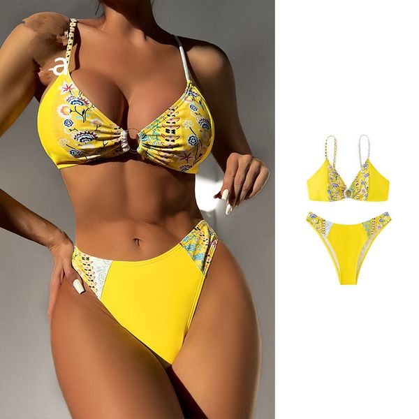 yellow floral bikinis set for lady water sports wear beach equipment designer swimming suit women high waist crop beachwear brazilian swimwe
yellow floral bikinis set for lady water sports wear beach equipment designer swimming suit women high waist crop beachwear brazilian swimwe