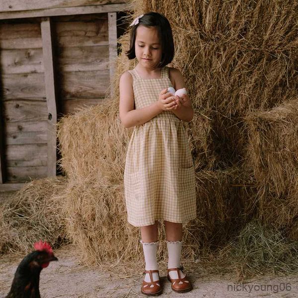 girl's dresses classic yellow straps dress with pockets 2023 summer new casual cotton backless r230612, Red;yellow
girl's dresses classic yellow straps dress with pockets 2023 summer new casual cotton backless r230612, Red;yellow