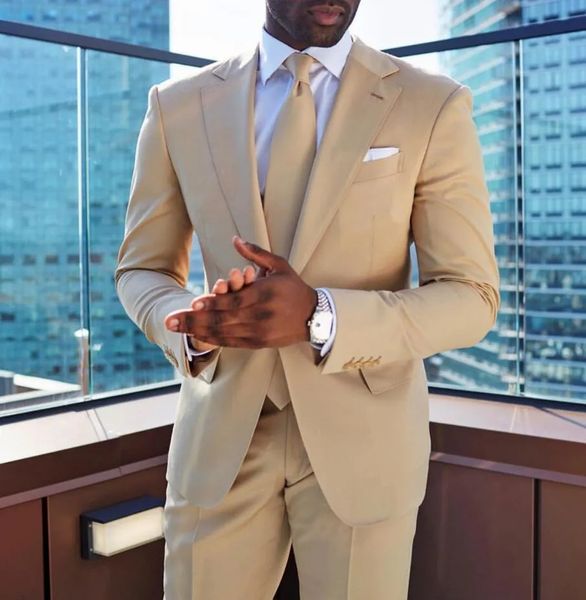 new classy beige wedding tuxedos men's suits slim fit peaked lapel prom father tailor prom groomsmen blazer jacket pants business, Black;gray
new classy beige wedding tuxedos men's suits slim fit peaked lapel prom father tailor prom groomsmen blazer jacket pants business, Black;gray