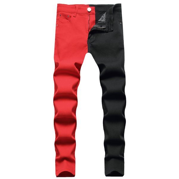 godlikeu mens designer street jeans pacthwork fashion slim skinny denim pant trouser, Blue
godlikeu mens designer street jeans pacthwork fashion slim skinny denim pant trouser, Blue