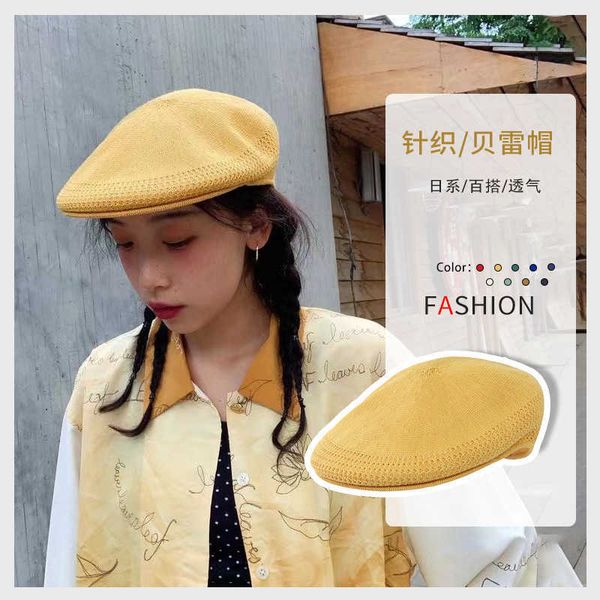 berets japanese vintage cotton yarn beret suitable for women and men breathable in summer simple front hat g220612, Blue;gray
berets japanese vintage cotton yarn beret suitable for women and men breathable in summer simple front hat g220612, Blue;gray