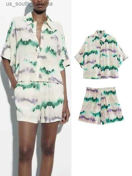 traf fashion women tie dye shorts sets 2023 summer short sleeve single breasted high waist a-line shorts two colors, White;black
traf fashion women tie dye shorts sets 2023 summer short sleeve single breasted high waist a-line shorts two colors, White;black
